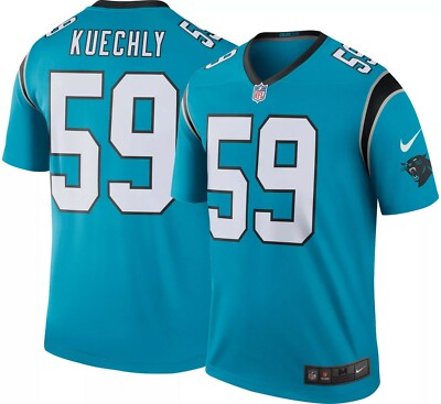 Nike Carolina Panthers Jersey Color Rush Black Blue NFL Legend