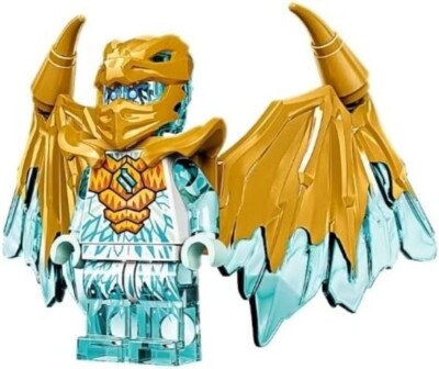 LEGO Ninjago Crystalized: Zane Dragon Minifigure with Sword and