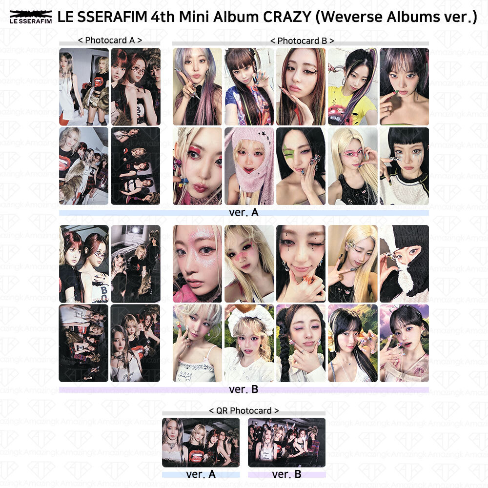 Le Sserafim 4th Mini Album CRAZY Weverse Albums Ver Official