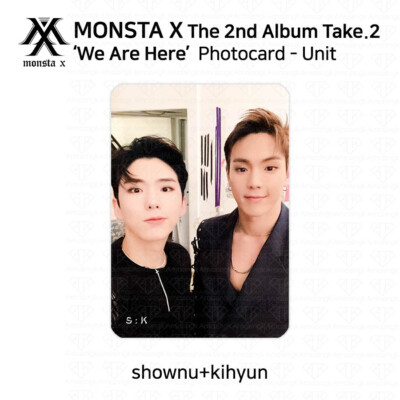 MONSTA X 2nd Album Take 2 We Are Here Official Photocard Unit