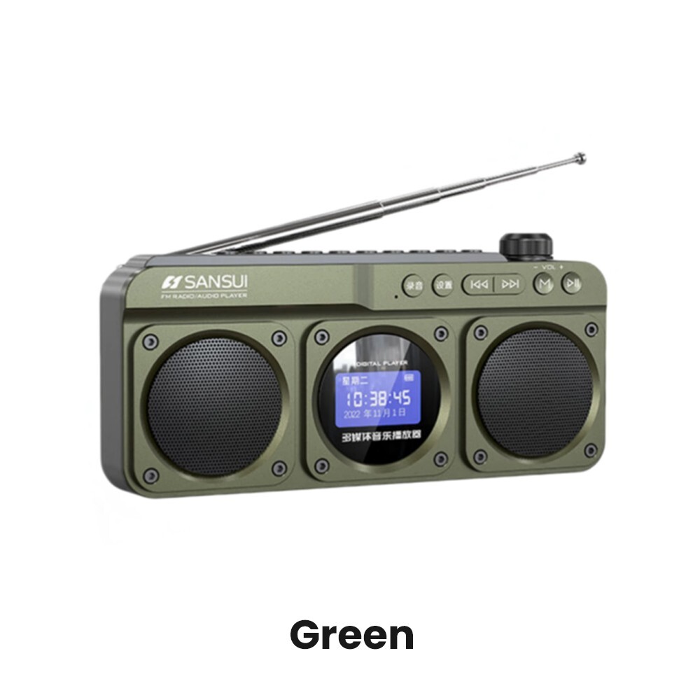 Radio Sansui F28 Bluetooth USB-C Card Insert Sound Walkman MP3