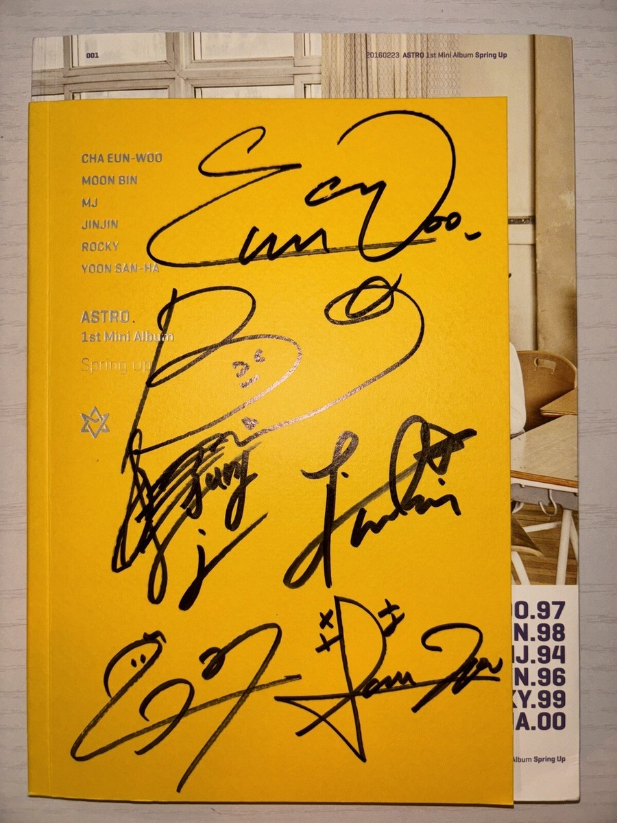 ASTRO [SPRING UP] Autographed Signed Album MINT CONDITION RARE | eBay