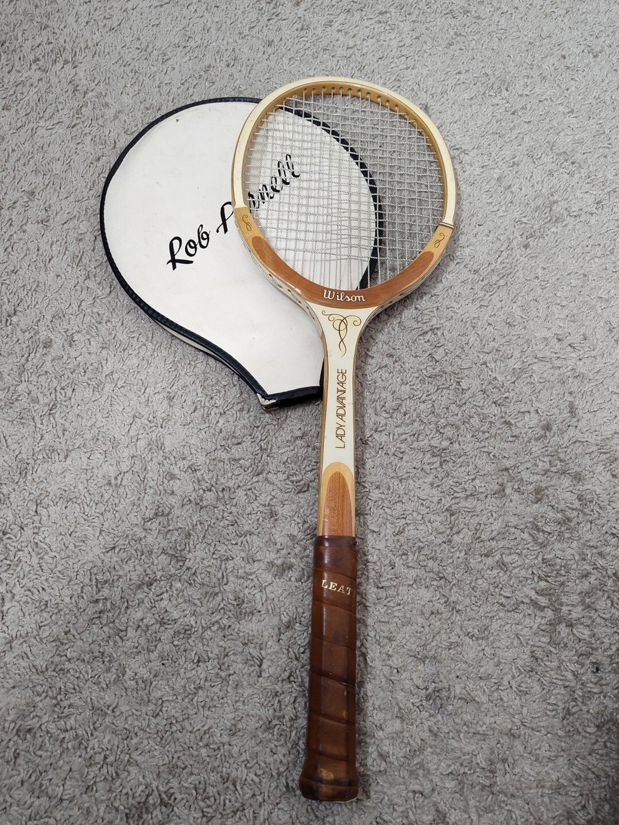 Vintage Wilson Lady Advantage Wood Tennis Racquet w/Zephyr cover