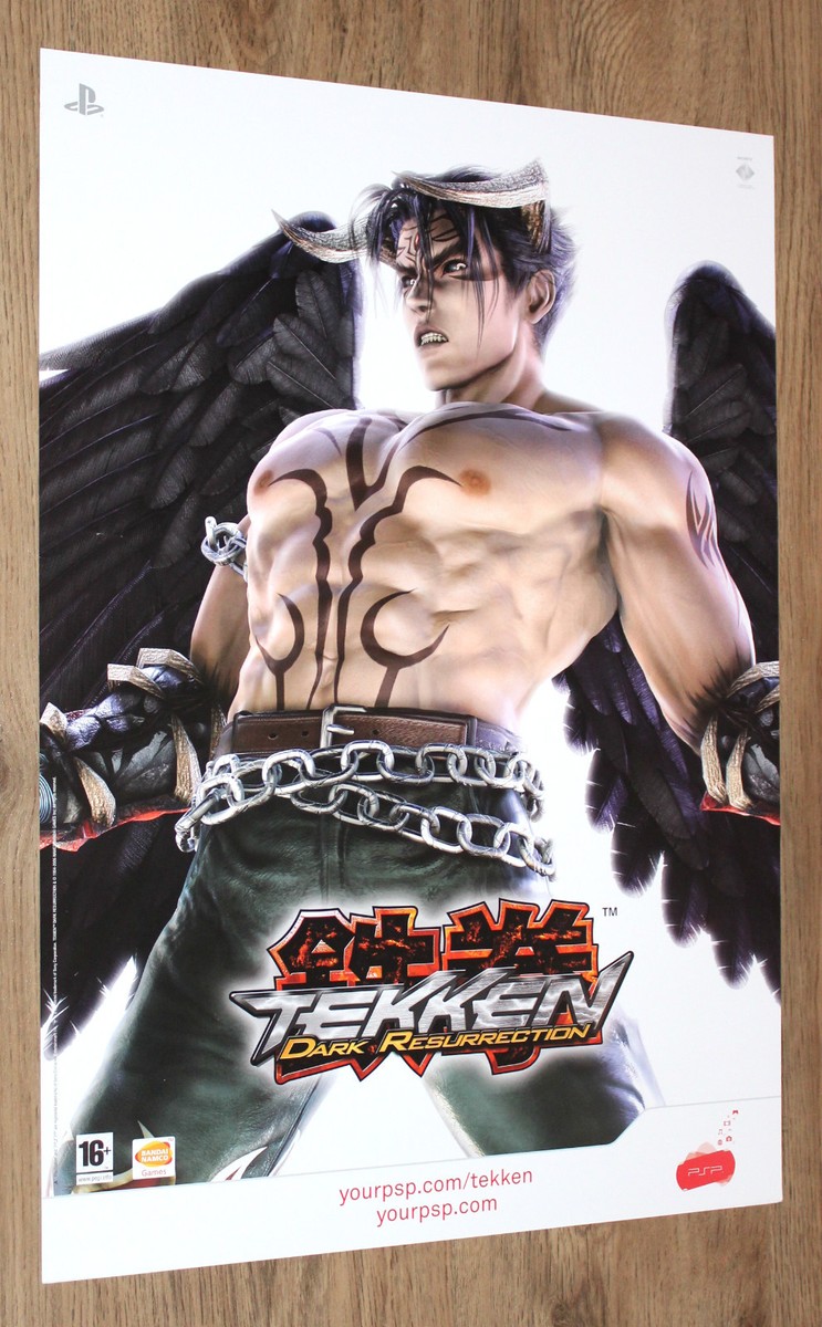 Tekken 5 Dark Resurrection very rare Promo Poster 59x42cm PSP | eBay