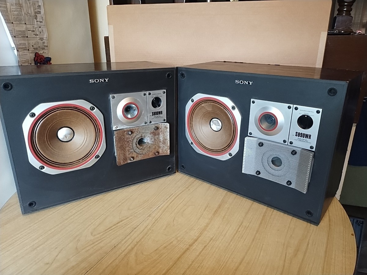 Vintage Sony SS-S890WR Audiophile Speakers Rare Japan Kabuki Audio