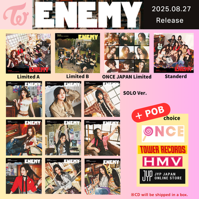 TWICE JAPAN 6th ALBUM ENEMY ALL Ver. ONCE JAPAN SOLO OFFICAL CD