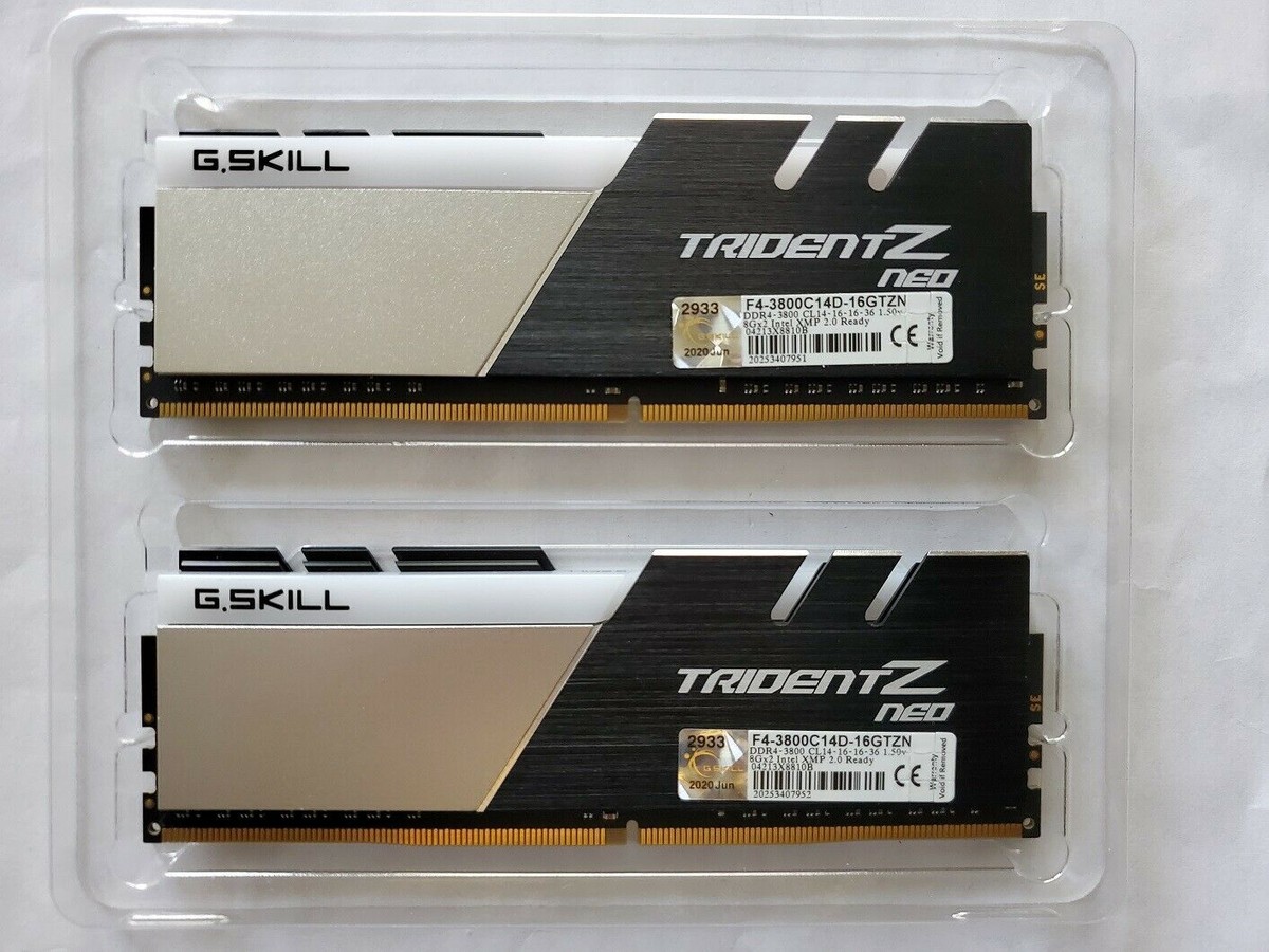✓ G.SKILL TridentZ Neo RGB 16GB (2x8GB) 3800 MHz *C14* DDR4