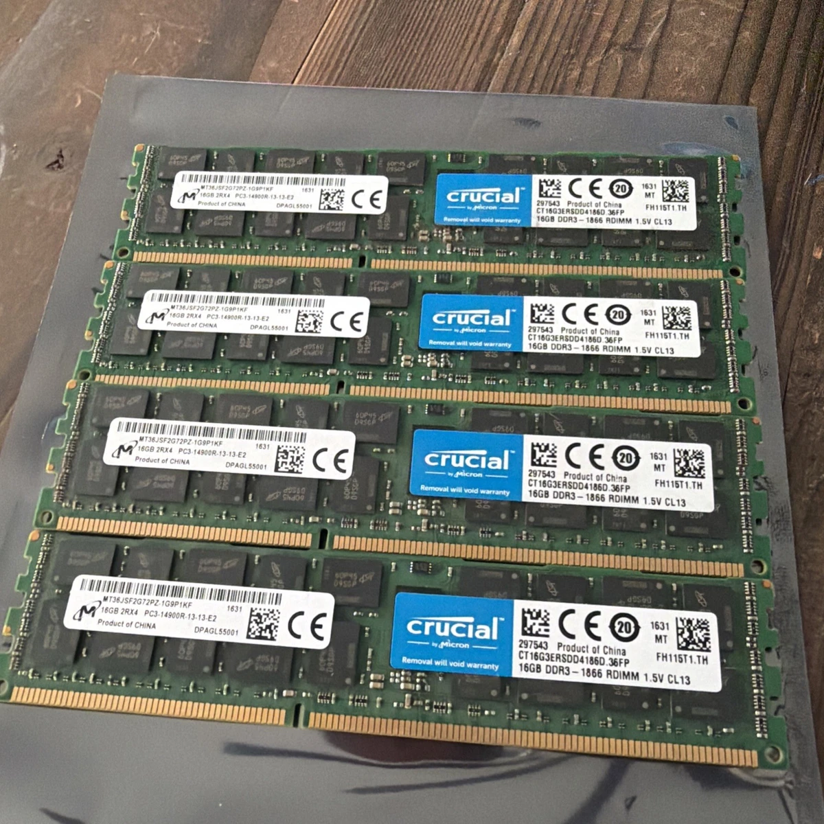 Crucial DDR3 SDRAM 16 GB Capacity per Module Memory (RAM) for sale