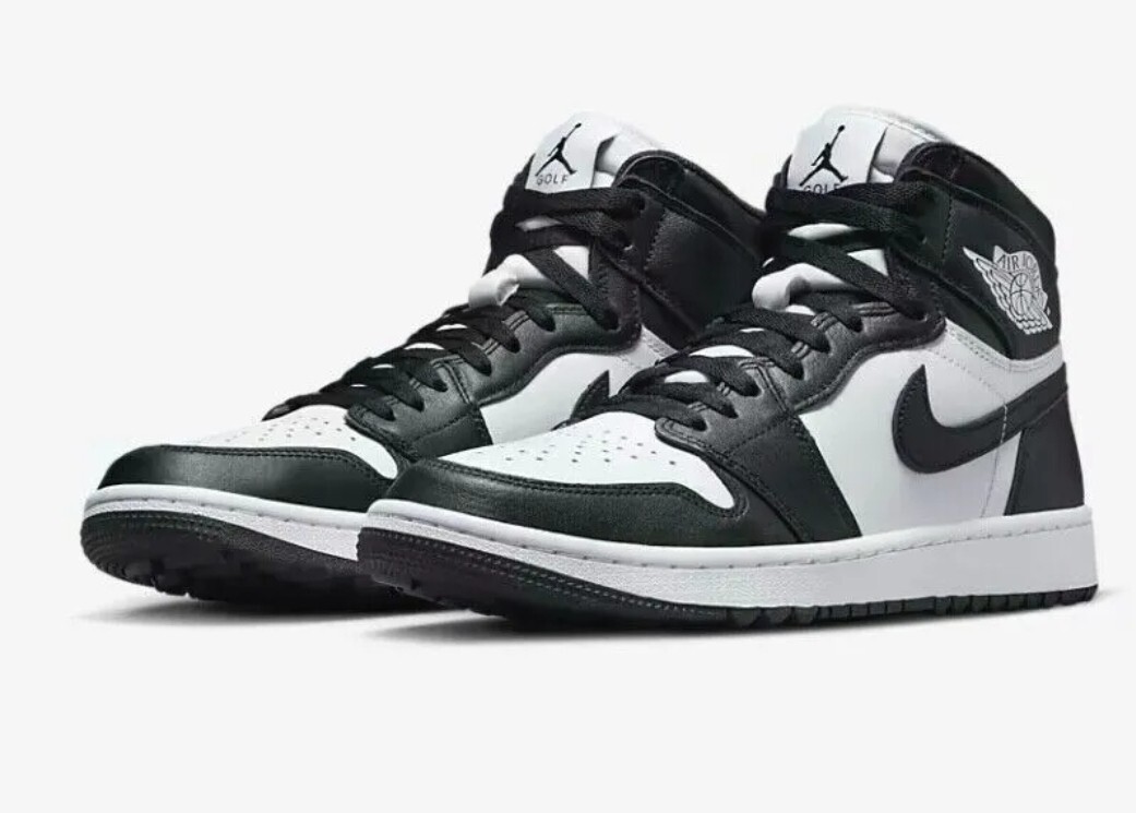 AIR JORDAN 1 High G/Golf “PANDA” DQ0660-101 Black/White (MEN'S 13