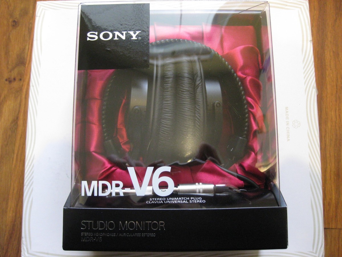 Sony MDR-V6 Over the Ear Headphones - Black for sale online | eBay