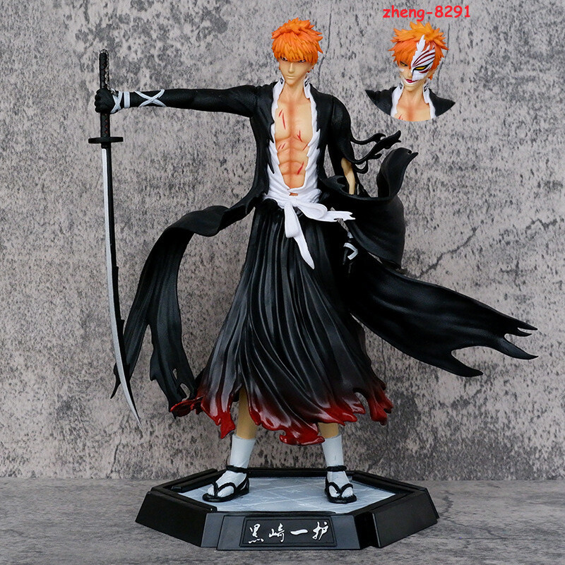 31cm Anime Bleach Kurosaki Ichigo Action Figure Statue Model
