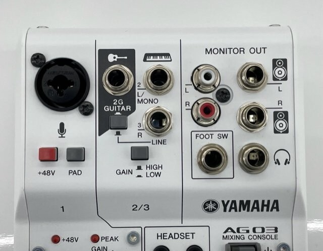 Yamaha AG03 3 Channel Mixing Console Computer Audio Interface | eBay