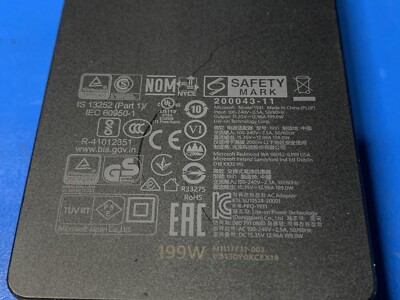 Microsoft Surface 199W AC Power Supply Model 1931 for Surface Dock