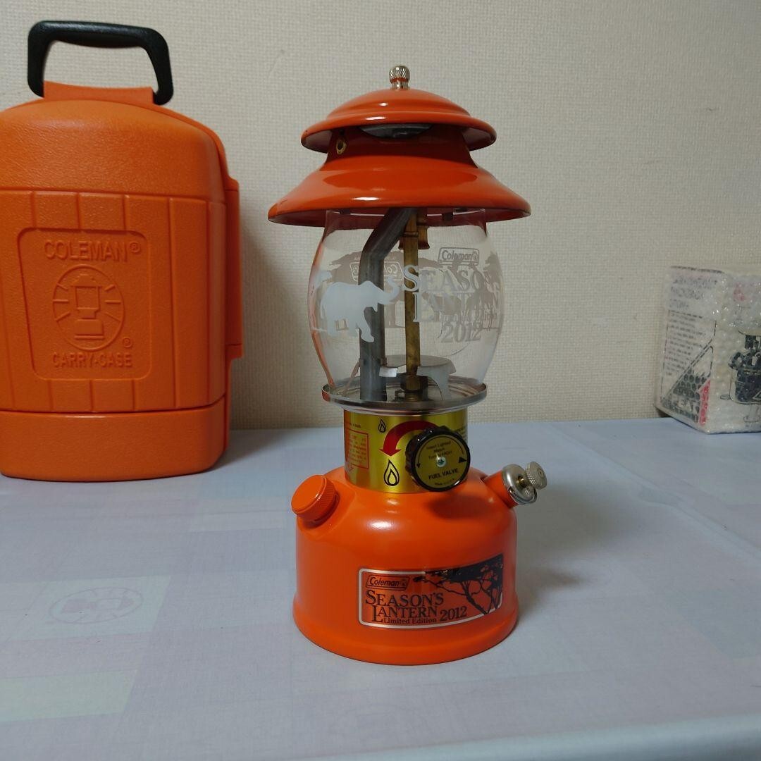 COLEMAN Season Lantern 2012 Orange White gasoline Japan Used | eBay