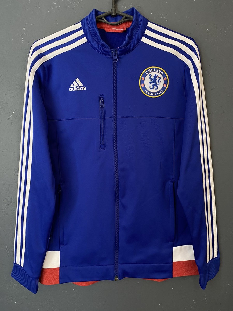 MEN'S ADIDAS FC CHELSEA 2015/2016 JACKET TRACK TOP SOCCER FOOTBALL