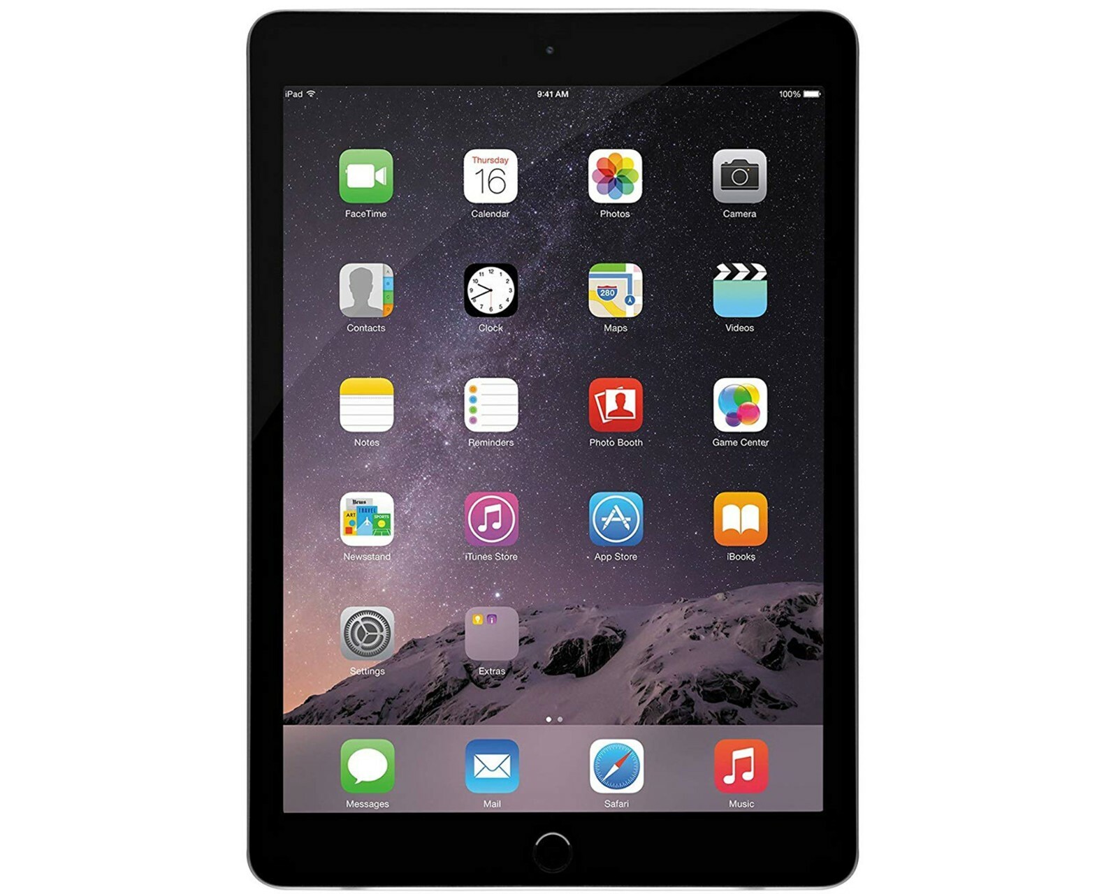 Apple iPad Air 2, Space Gray, Wi-Fi Only, 64GB, 9.7-inch, Newest