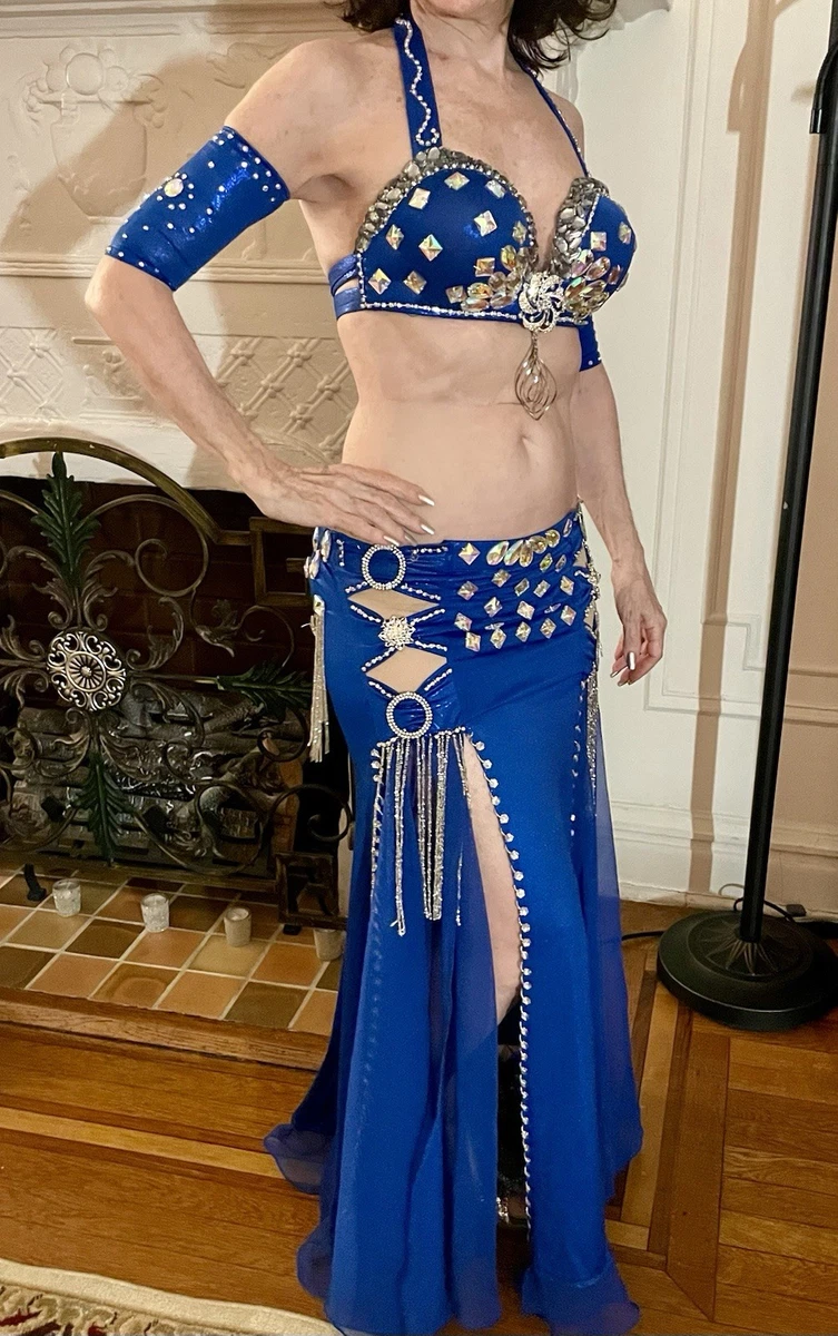 Royal Blue Belly Dance Costume for sale | eBay