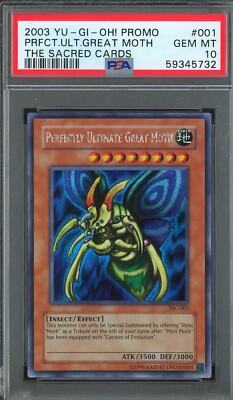 YuGiOh Perfectly Ultimate Great Moth TSC-001 Graded PSA 10 GEM