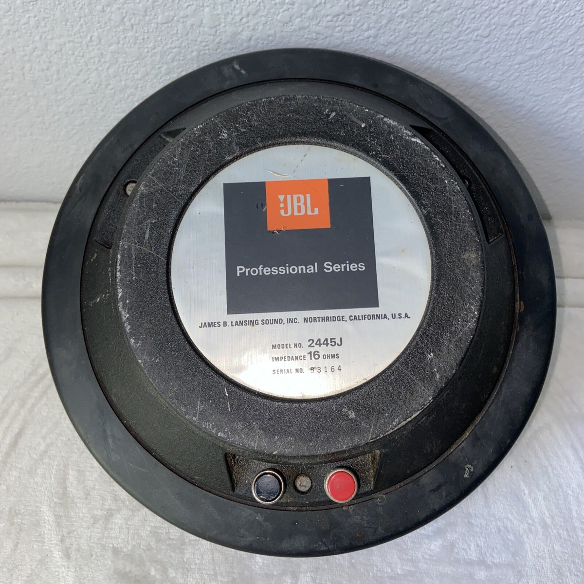 1 ) JBL, Professional Series, 2445J, 16 Ohm, Compression Driver | eBay