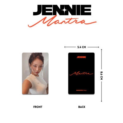 2pcs/set JENNIE SOLO MANTRA Self Made Photocard . Pajama Card | eBay