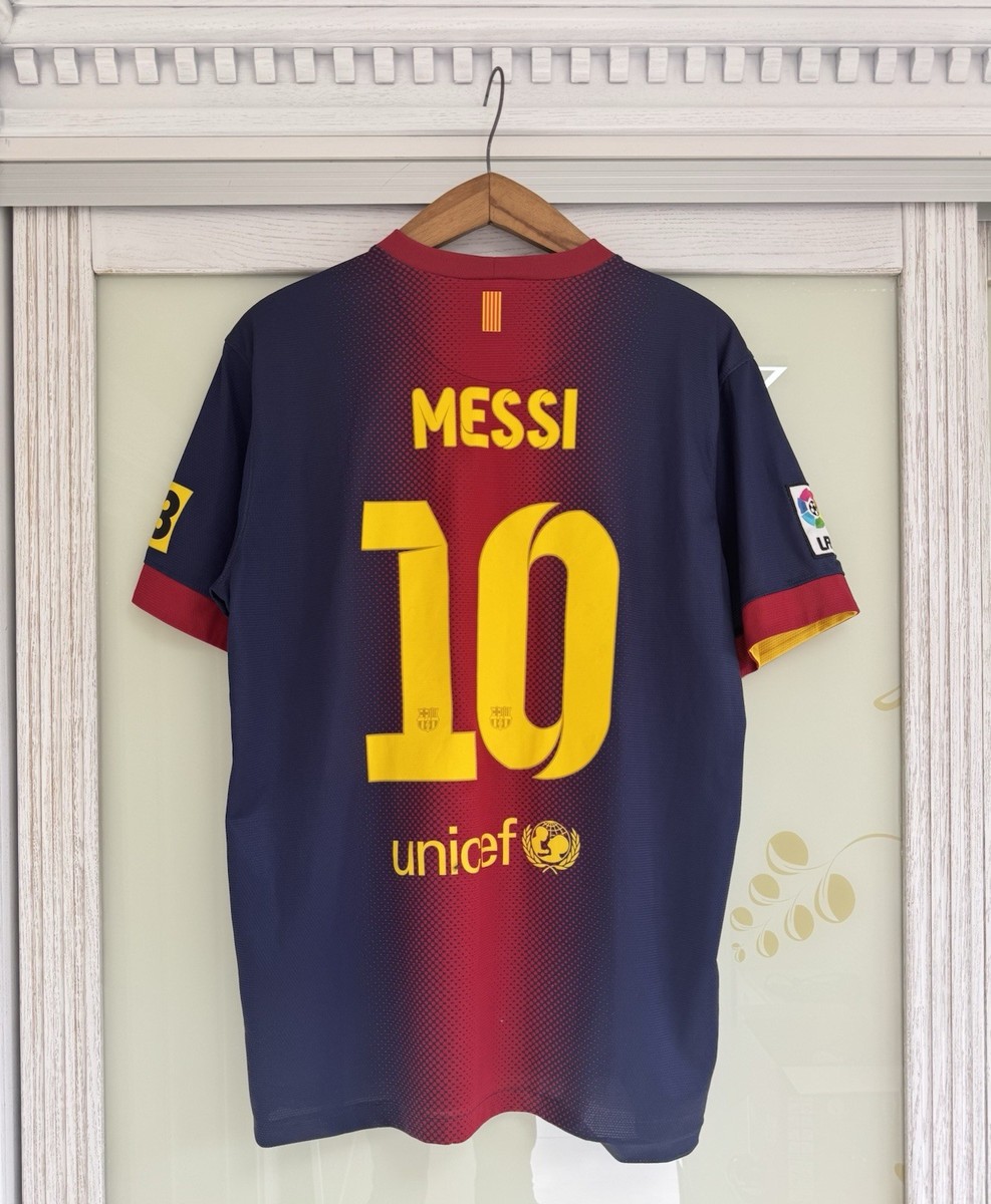 Messi #10 Barcelona 2012-2013 Home Soccer Jersey Football Shirt