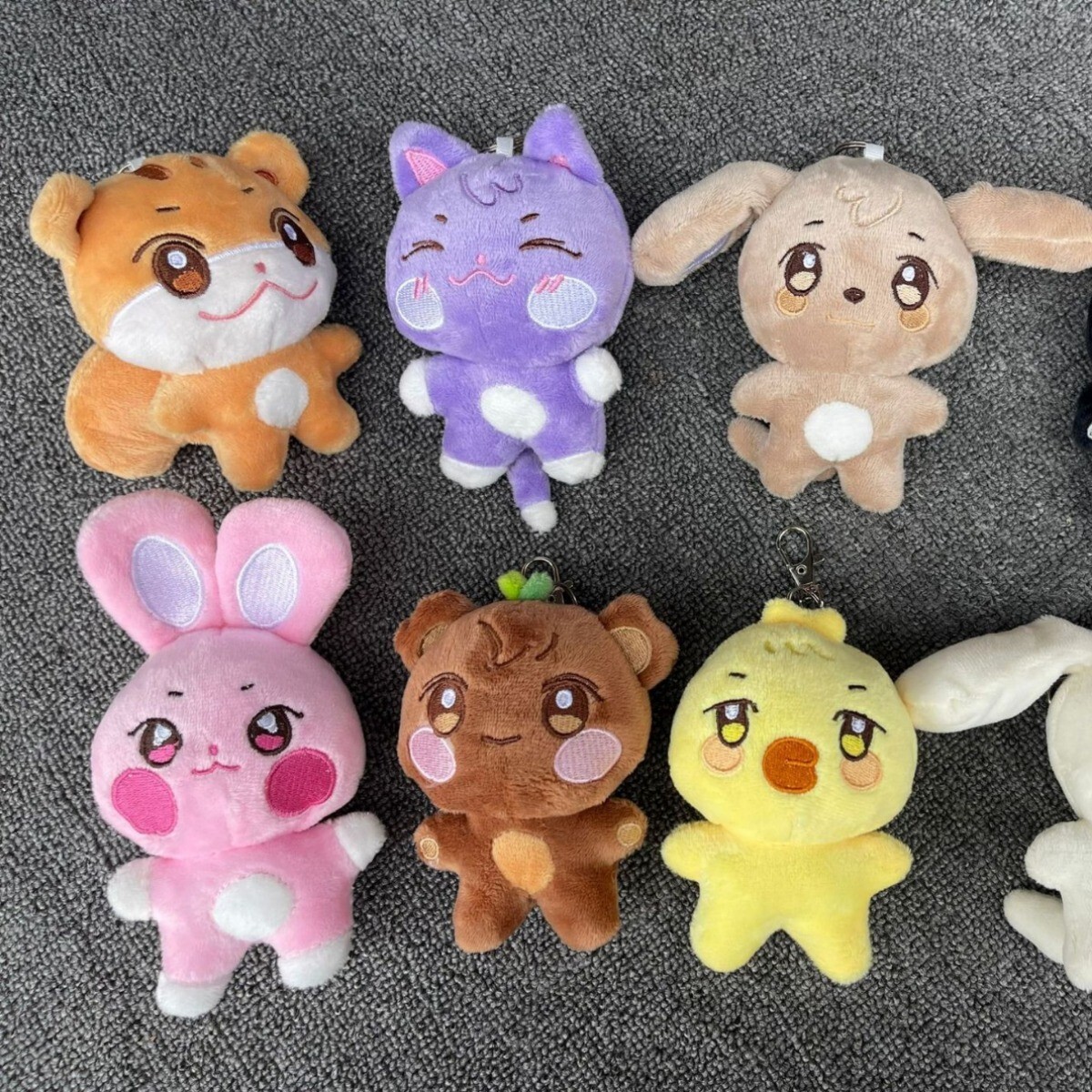 ATEEZ ANITEEZ Pop Plush Cartoon Doll Keychain SANdeoki Toy