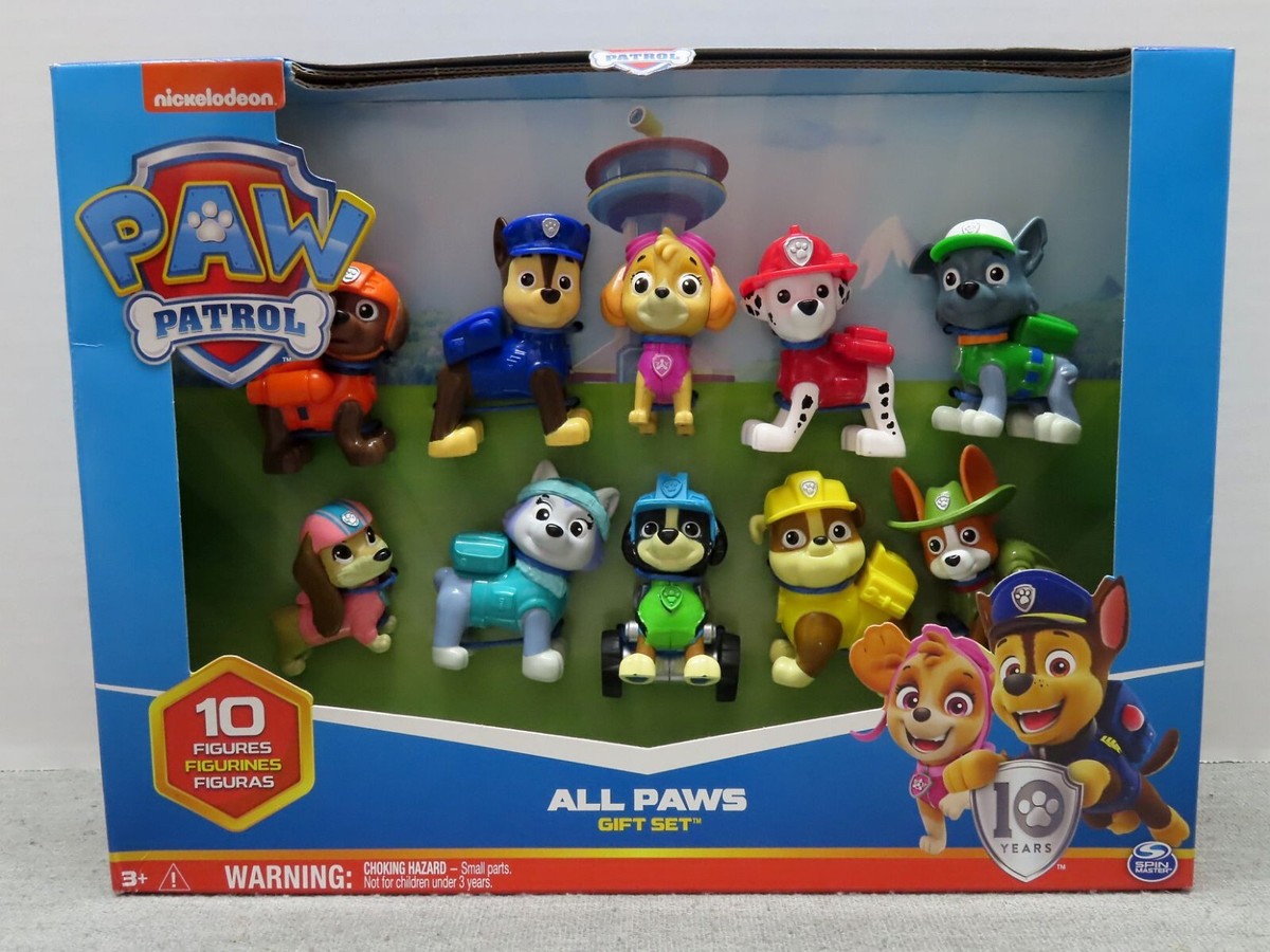 Paw Patrol 10th Anniversary All Paws Gift Set 10 Figures