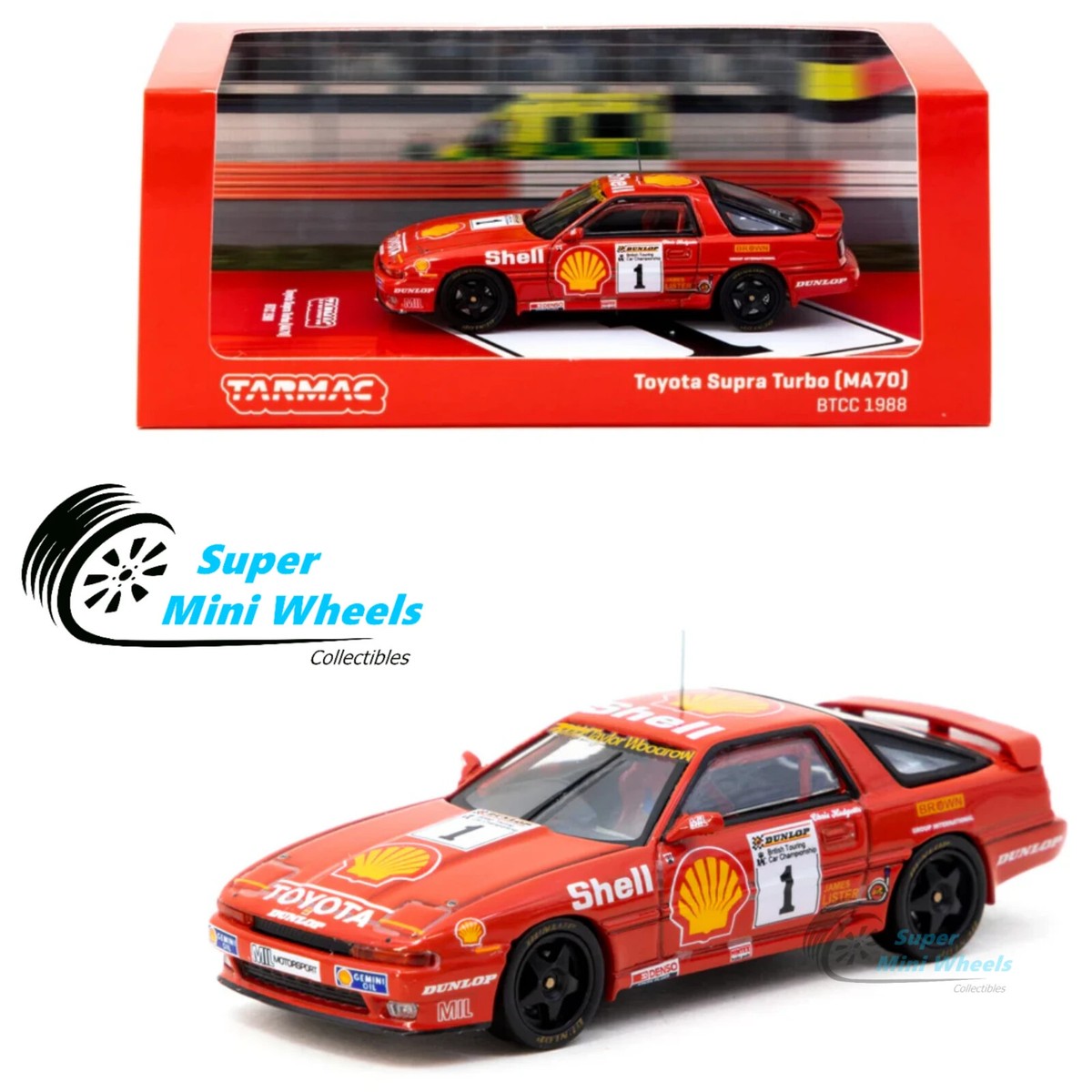 Tarmac Works 1:64 Toyota Supra Turbo (MA70) BTCC 1988 Chris
