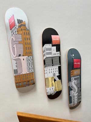VERY RARE CHOCOLATE X EVAN HECOX CITY SERIES SKATEBOARD SET | eBay