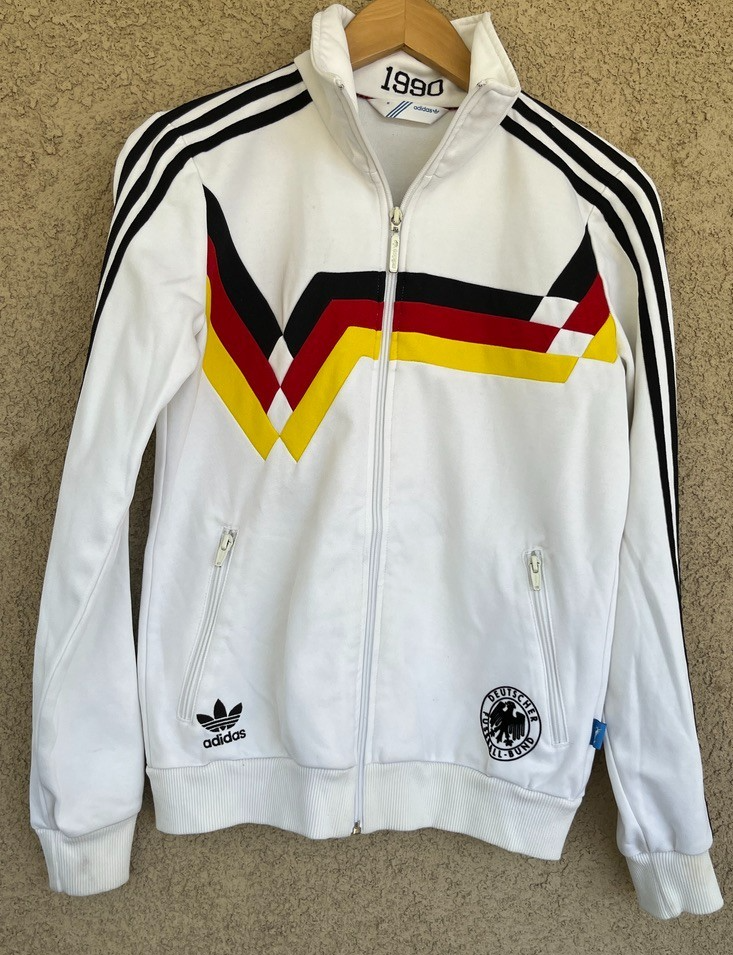 Vtg Adidas Germany Soccer FIFA World Cup Retro 1990 Track Jacket