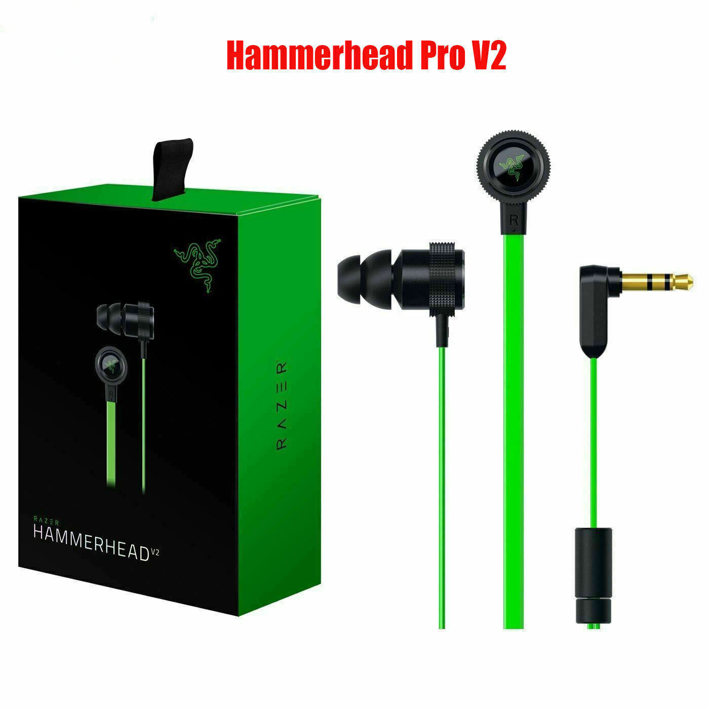 Razer Hammerhead Pro V2 In-Ear PC Music Game Headset headphone