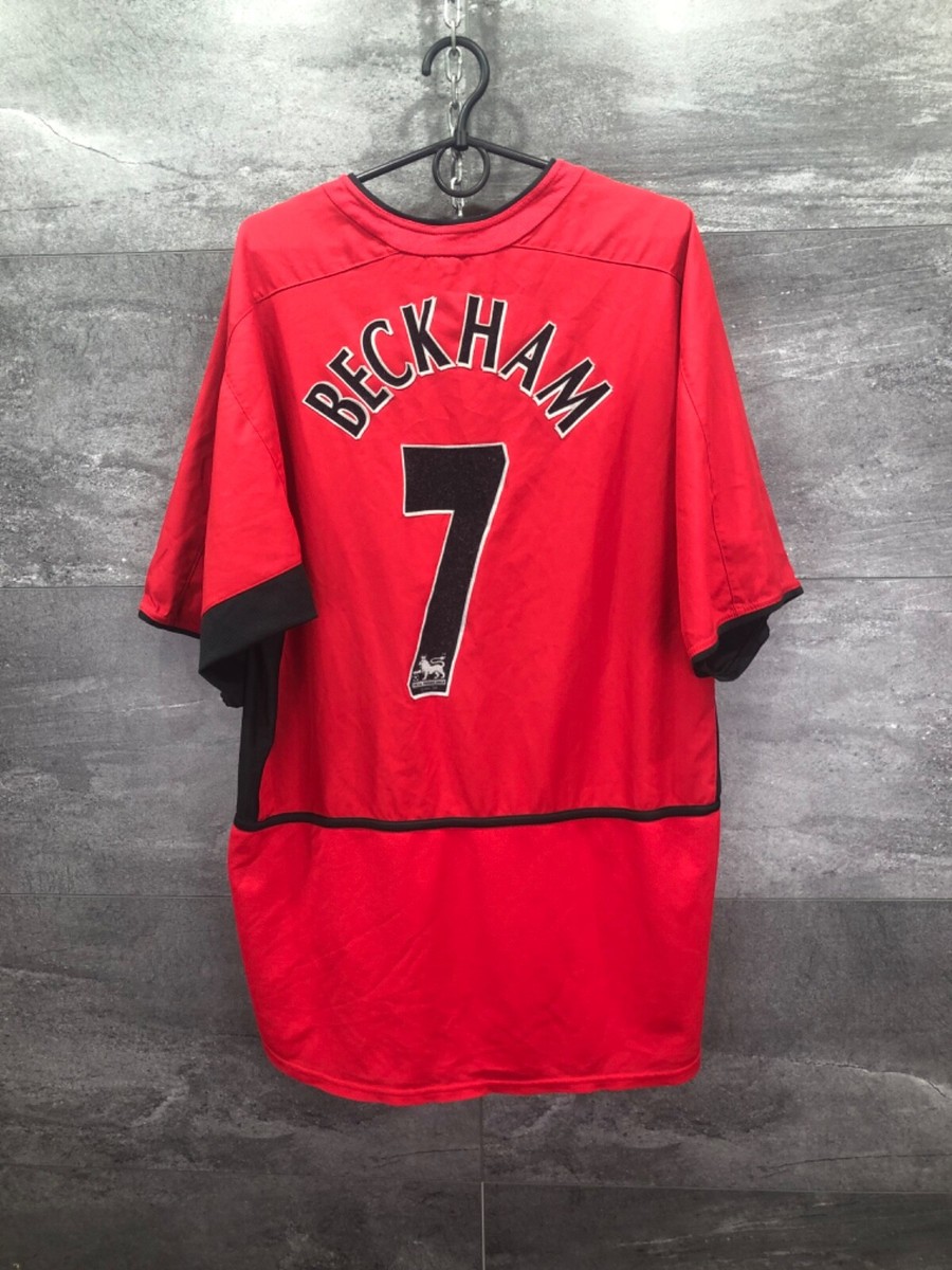 2002-2003 Manchester United Nike Home Shirt #7 David Beckham Rare
