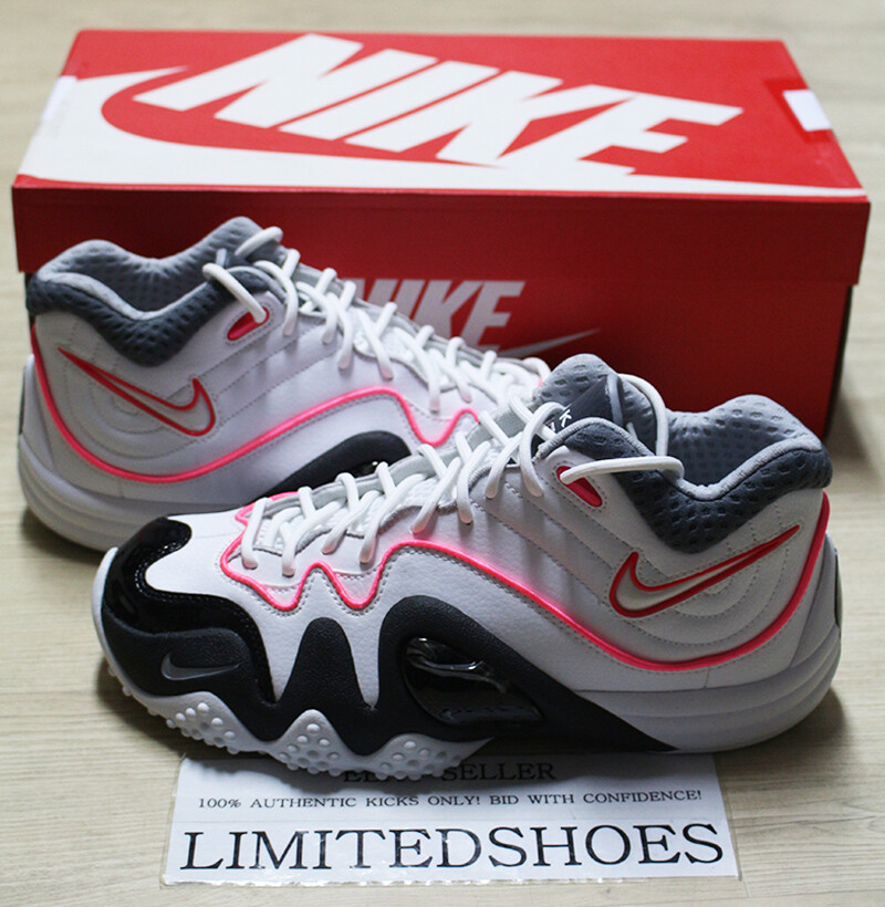 NIKE ZOOM UPTEMPO V 5 PREMIUM WHITE BLACK 366570-110 kidd air more