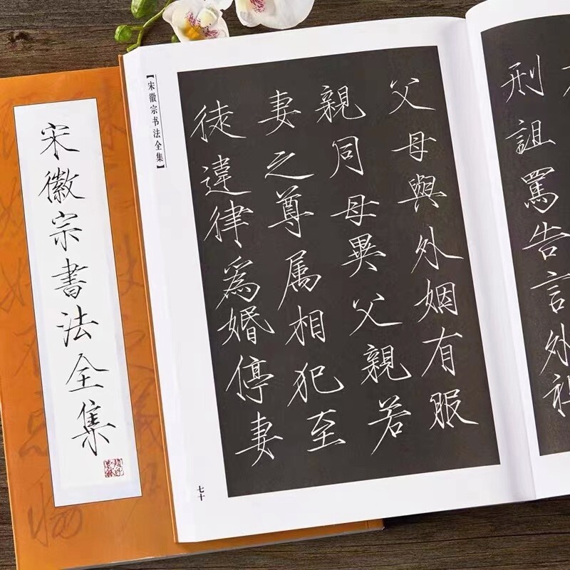 Chinese calligraphy copybook PEN write 宋徽宗书法全集赵佶瘦金体