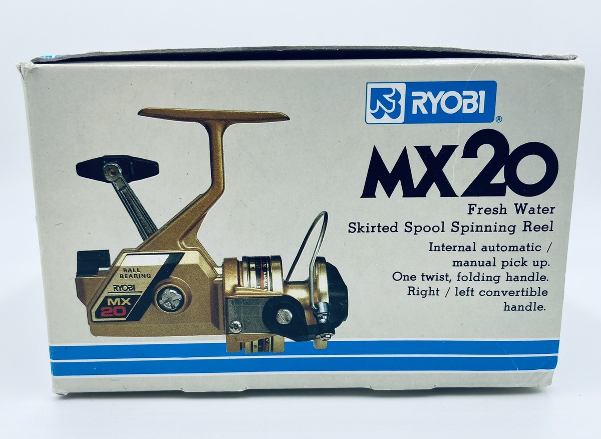 Vintage RYOBI MX20 Fresh Water Skirted Spool Spinning Reel Box