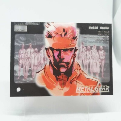 019 Solid Snake Metal Gear Solid Trading card Plastic Back serial