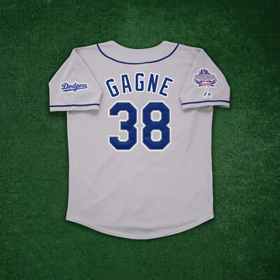 Eric Gagne 2002 Los Angeles Dodgers 40th Anniv. Men's Grey Road