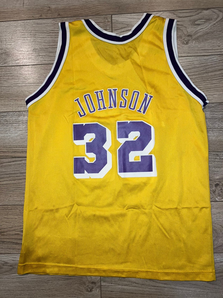 Magic Johnson #32 Los Angeles LA Lakers NBA Champion Jersey Youth
