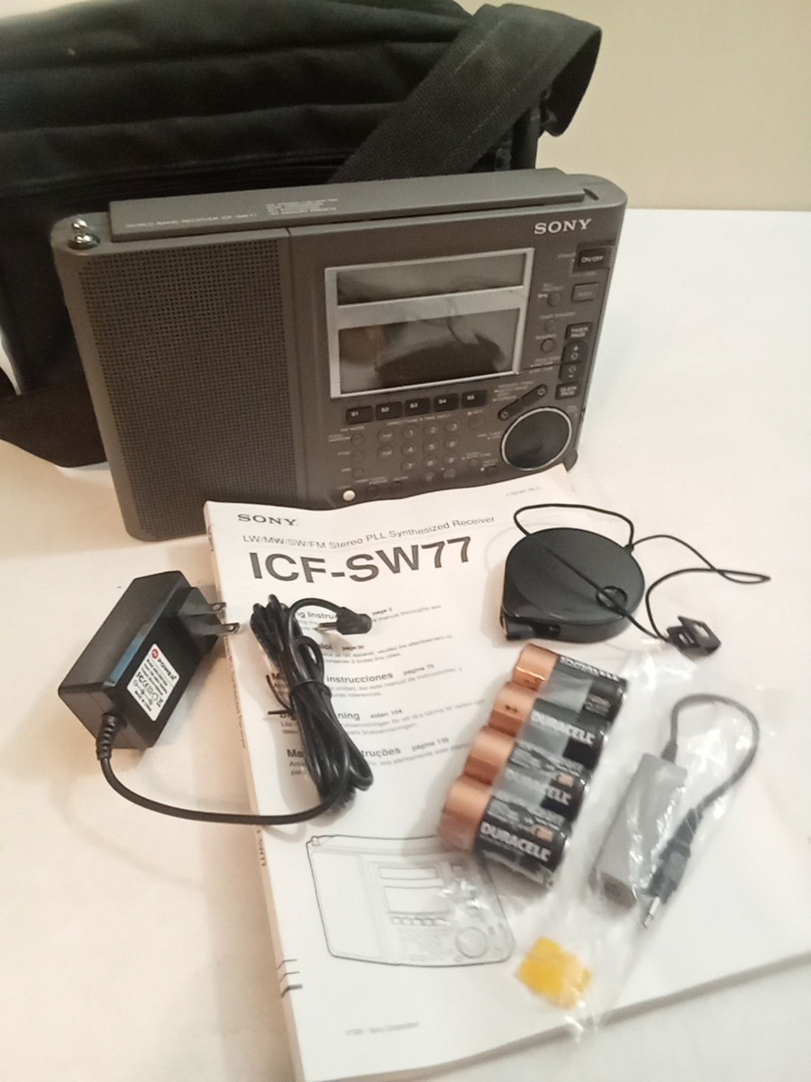 SONY ICF-SW77 Radio Short Wave Excellent Condition - LW/MW/SW/FM