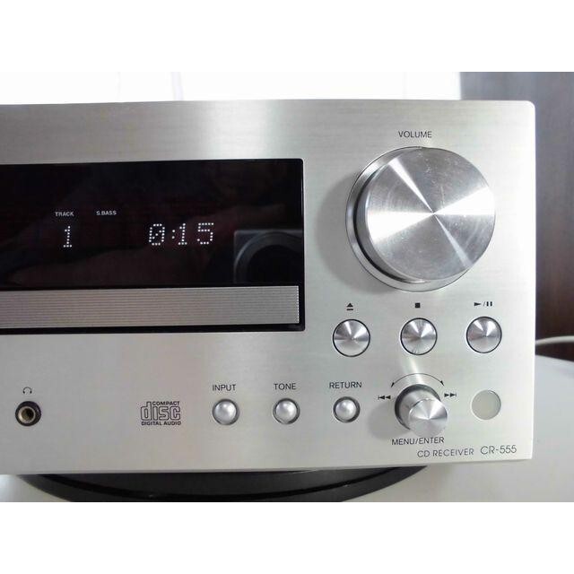 Onkyo Cd Tuner Amplifier Silver Cr-555 Silver Operation confirmed