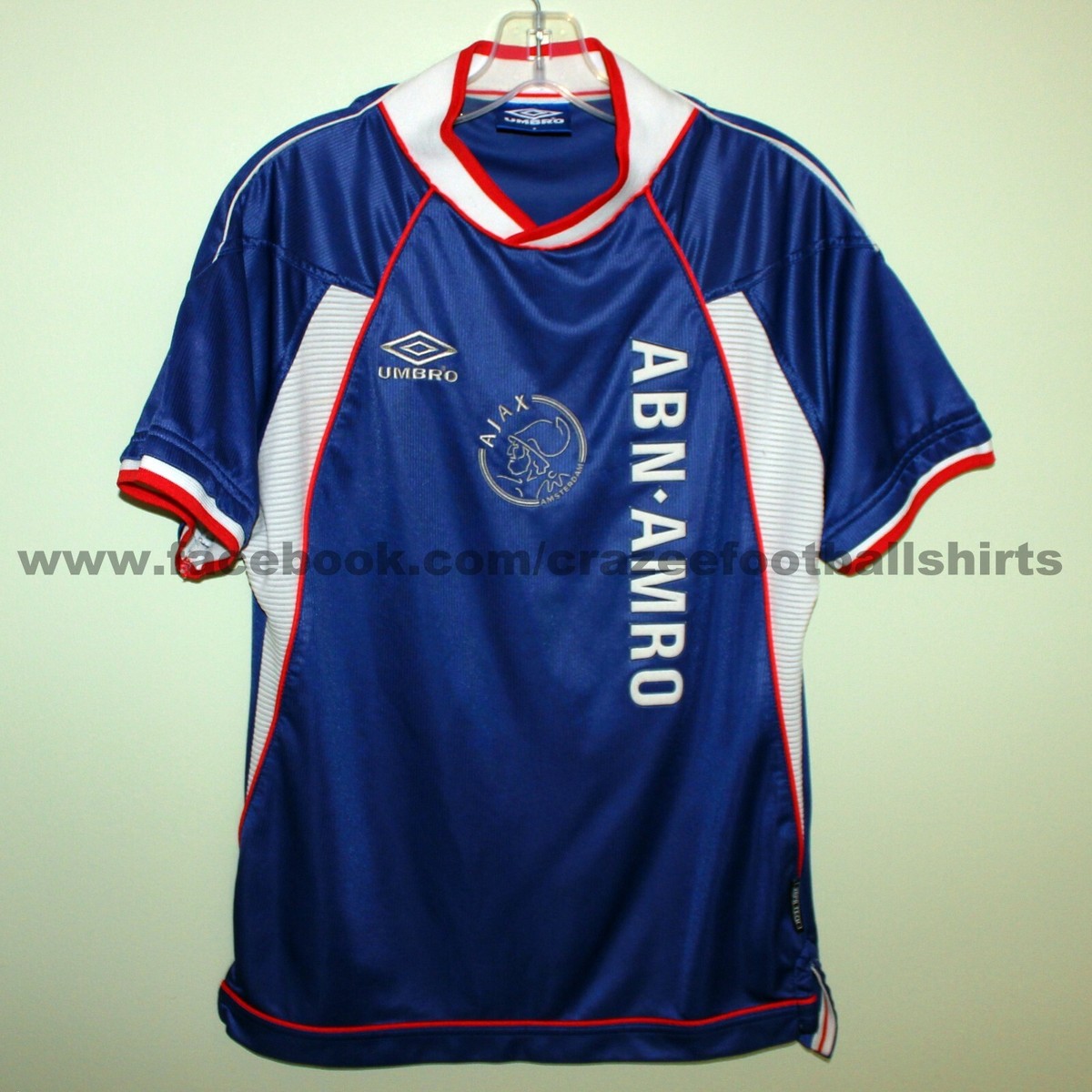 mint Ajax Amsterdam 1999-2000 away football shirt Umbro soccer