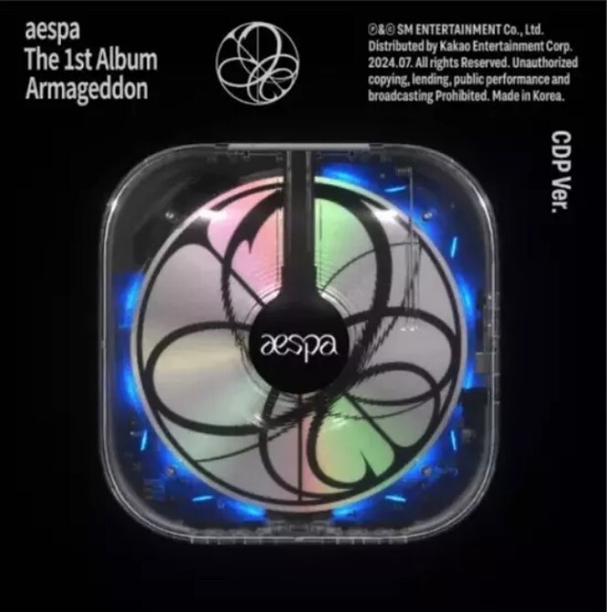 Aespa 1st Album Armageddon CDP CD Player+5Photo Cards+10stickers