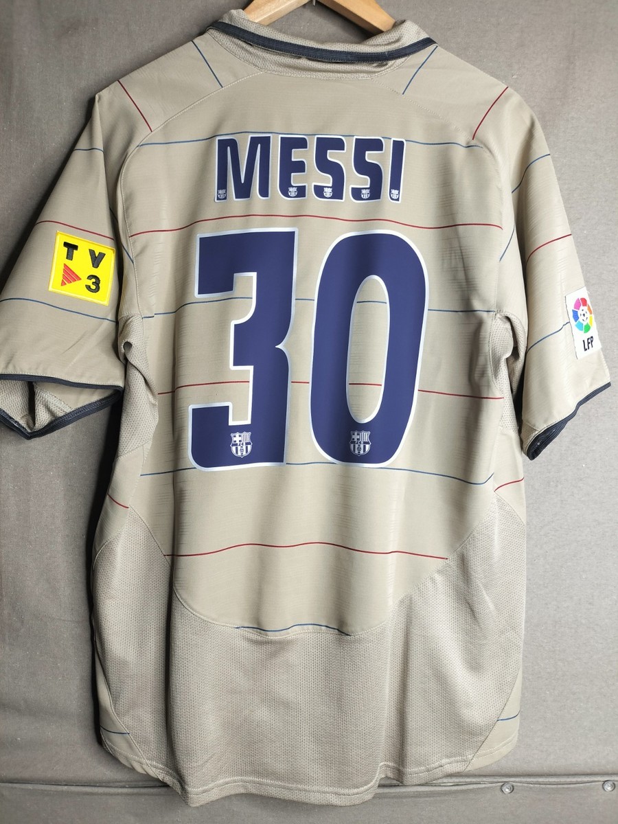 Messi 30 Medium FC Barcelona 2004 2005 Third Jersey Shirt Maglia