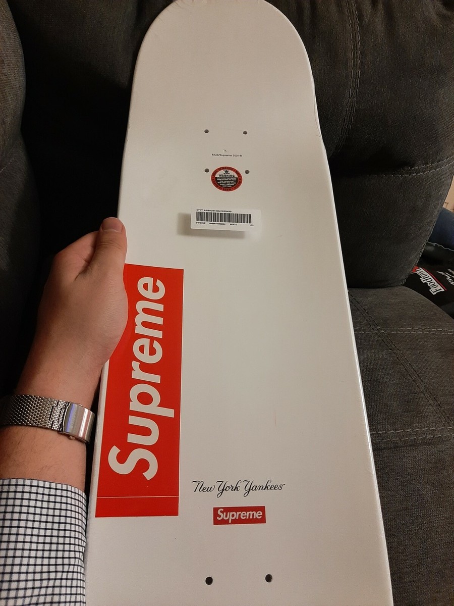 Supreme x New York Yankees Airbrush Skateboard Skate Deck, RARE