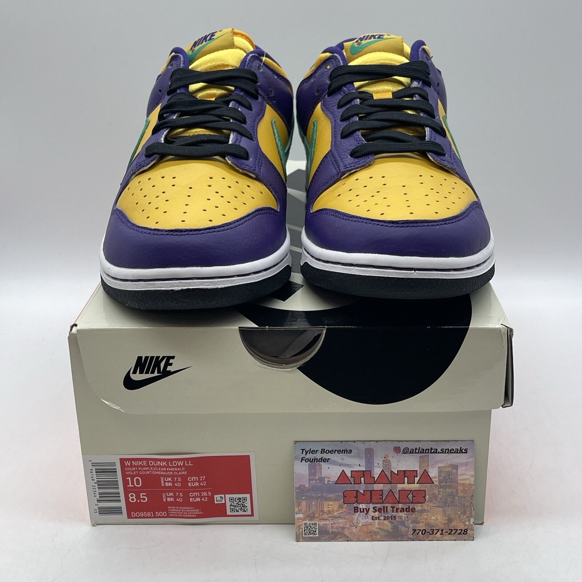 Size 10W - Nike Lisa Leslie x Dunk Low Sparks Purple Leather Suede