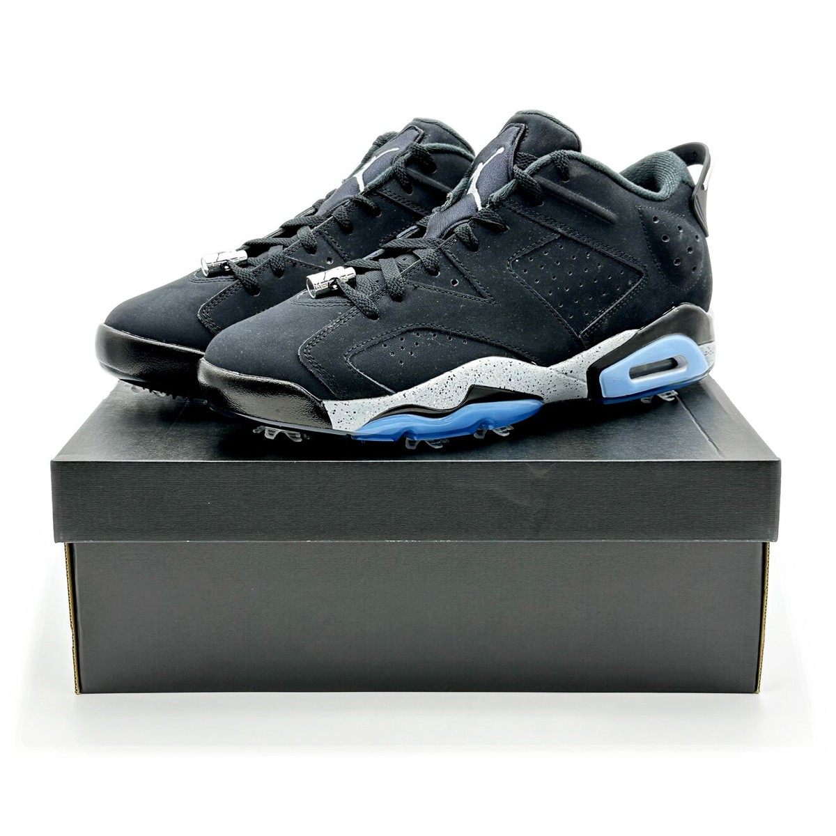 FD0204-001 Nike Air Jordan 6 Low Golf Chrome Black Metallic Silver