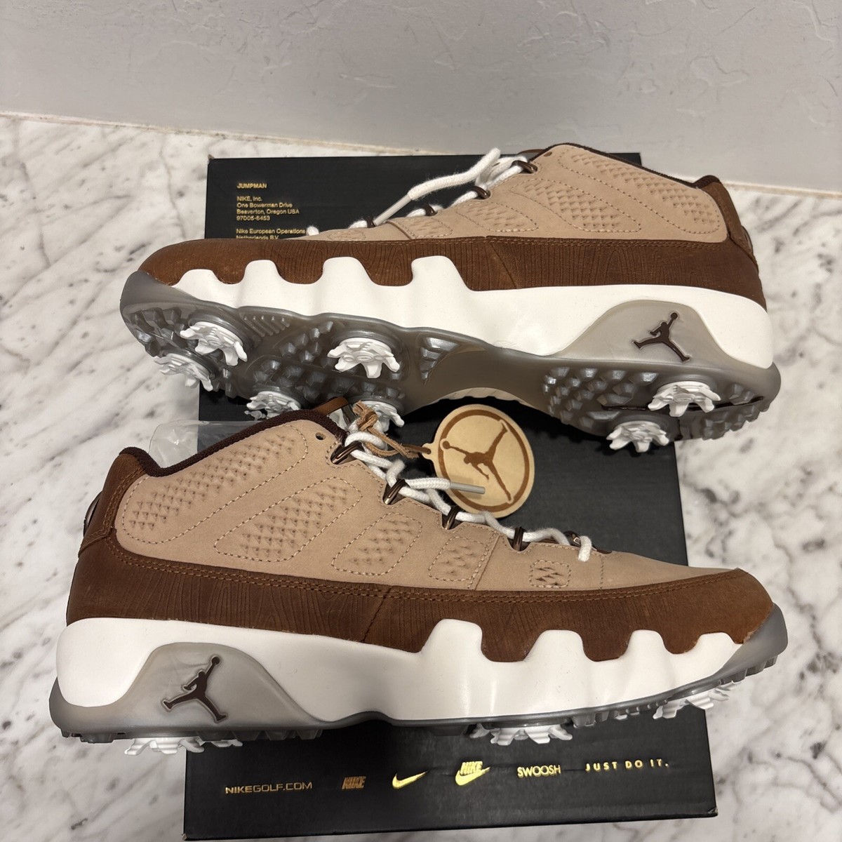 Nike Air Jordan 9 G Golf Masters Woodgrain FN6929-200 Men's Size