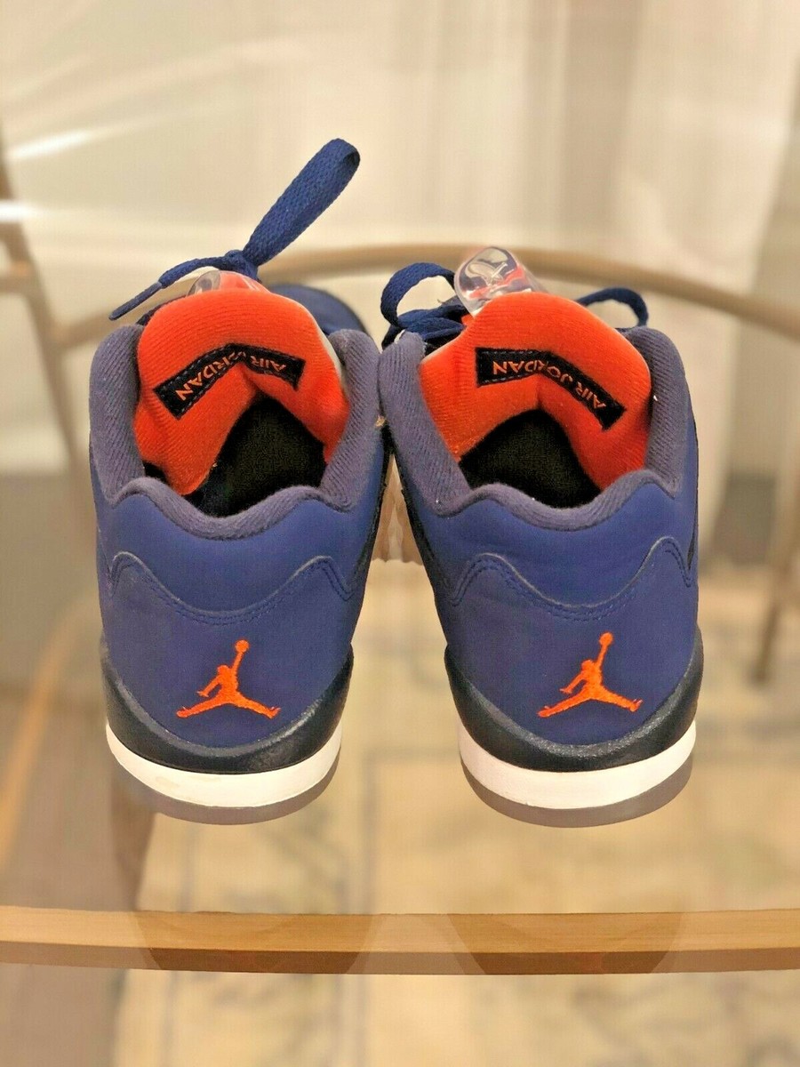 Nike Air Jordan 5 Retro Low NY Knicks Blue/White/Orange (Size 4.5