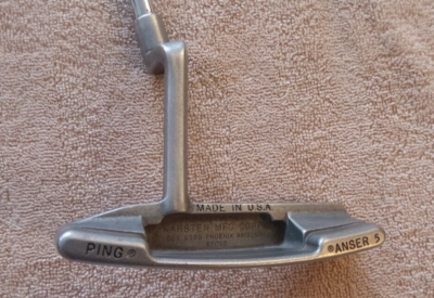 TZ GOLF - VINTAGE RARE PING ANSER 5 STEEL 35” BLADE PUTTER W