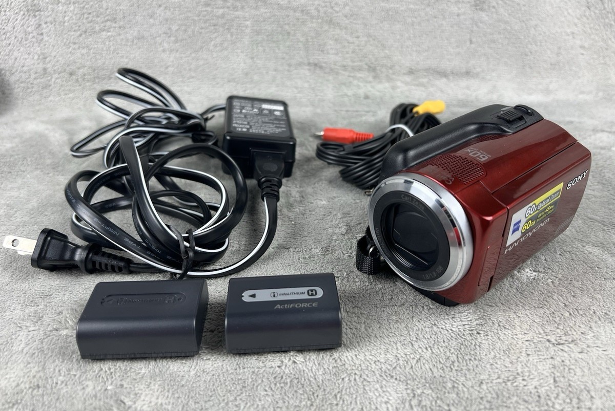 Sony Handycam Red DCR-SR47 60GB 60x Optical Zoom Digital Camcorder